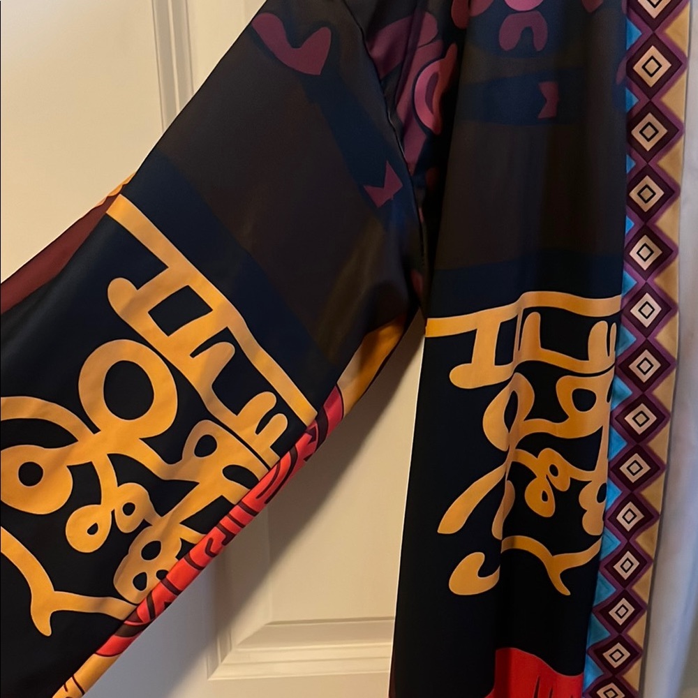 Colorful Geometric Patterned Kimono - Picture 4 of 5